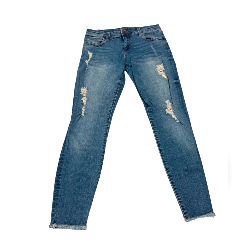 Kut from the Kloth Ankle Distressed Jeans Medium Wash Size 4